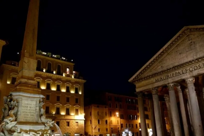 The Pantheon Pantheon by night